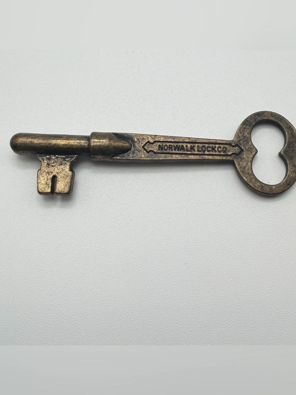 Antique Norwalk Lock Co Skeleton Key Pat’d July 12 1870 Folding Barrel Key